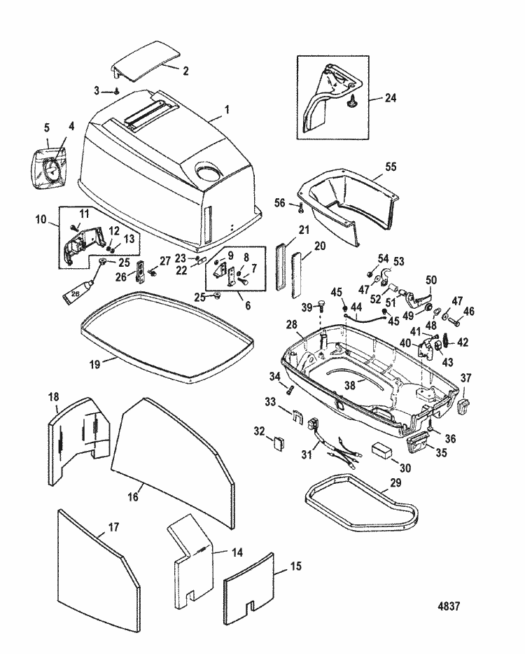 New Mercury Mercruiser Quicksilver Oem Part # 8M0032848 Retainer