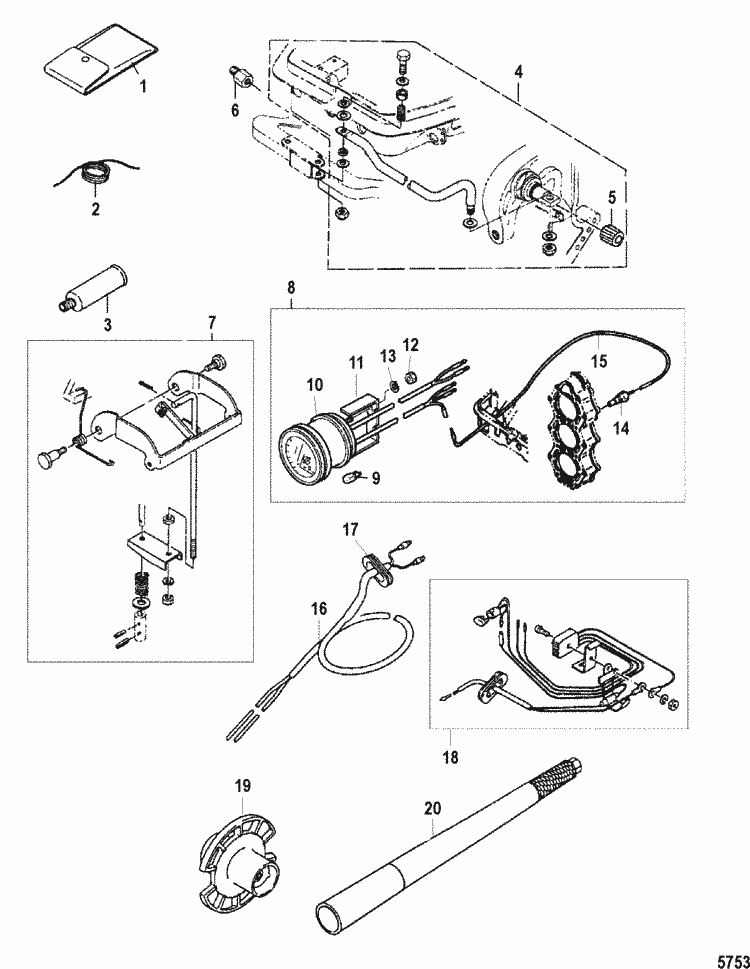 Mercury Marine 25 HP (2 Cylinder) (International) Accessories Parts