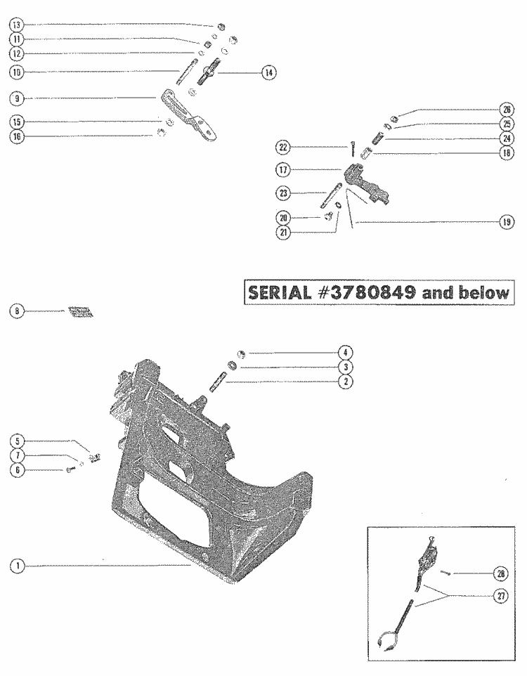 Mercruiser Transom Plate Diagram