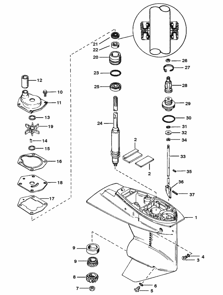 Wiring Diagram: 32 Force Outboard Motor Parts Diagram