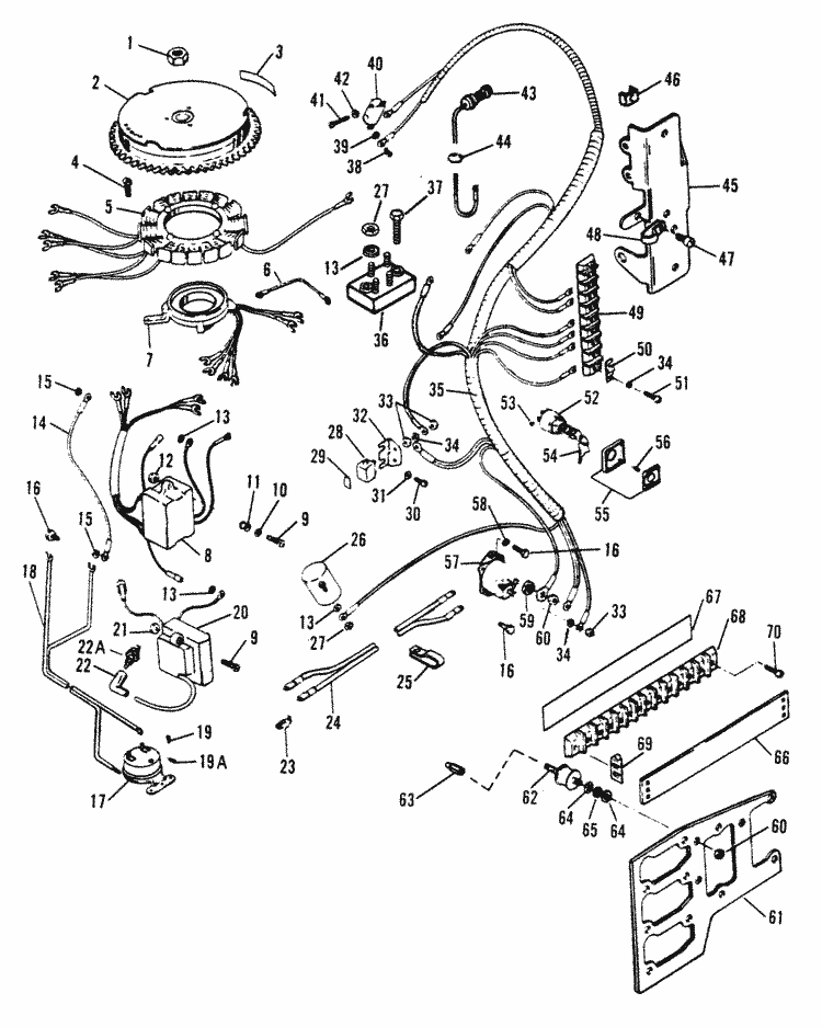 force 90 hp (1991 1992) ignition components (91e models) partsDiagram Of 90 Hp 19911992 Force Outboard 1991e Thru 1992c #3