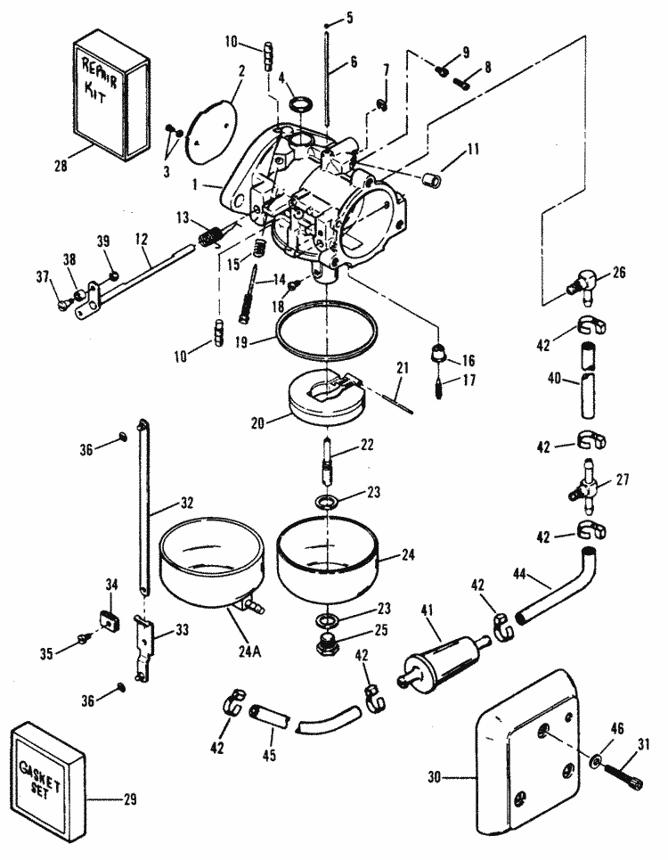 Force 120 Hp  1990-1994  Carburetor  0e009500