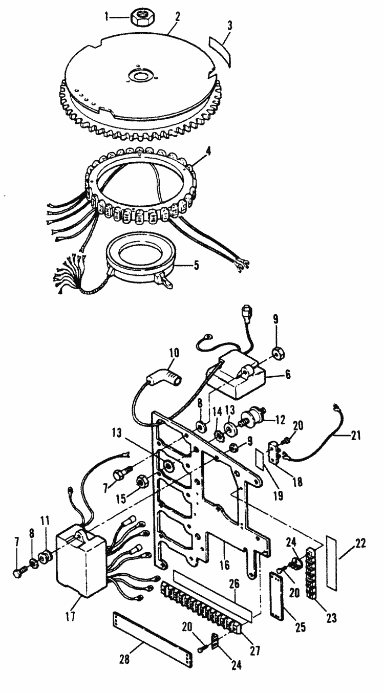 Force 150 HP (1989-1992) Ignition System (89A - 91A) Parts