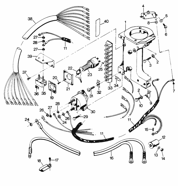 Force 35 HP (1986) Electrical Components Parts