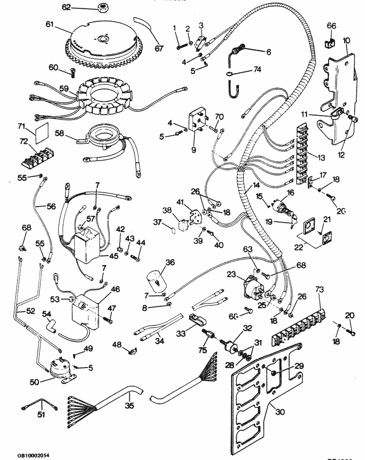 Force 125 Hp 1986 Electrical Components U0026quot B U0026quot Models Parts