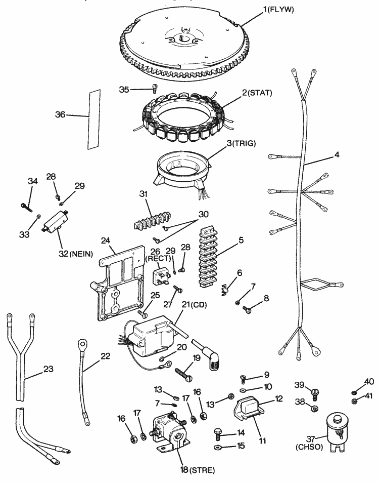 Force 50 Hp 1987 Alternator U0026 Electrical Components Parts