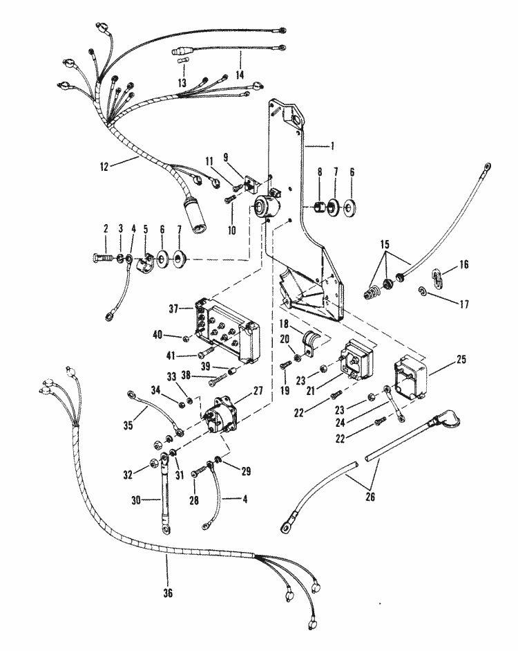 Mercury Mariner Racing Mercury 3.4 (EFI) Wiring Harness, Starter