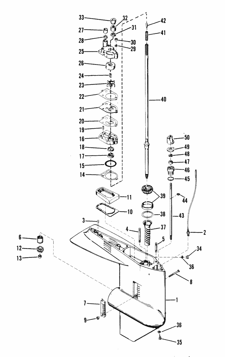 How do I disconnect shift rod on 35 hp mercury outboard 84-86?