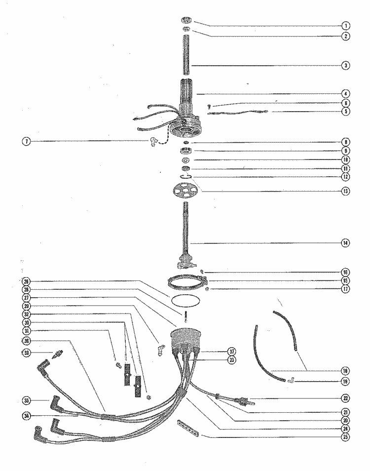 Mercury Marine 650 4 Cylinder Distributor Housing