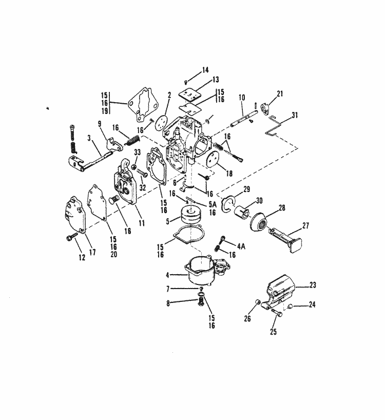 Mariner 10 Hp Marathon Carburetor Assembly Sea Pro 10 Marathon 10 Parts