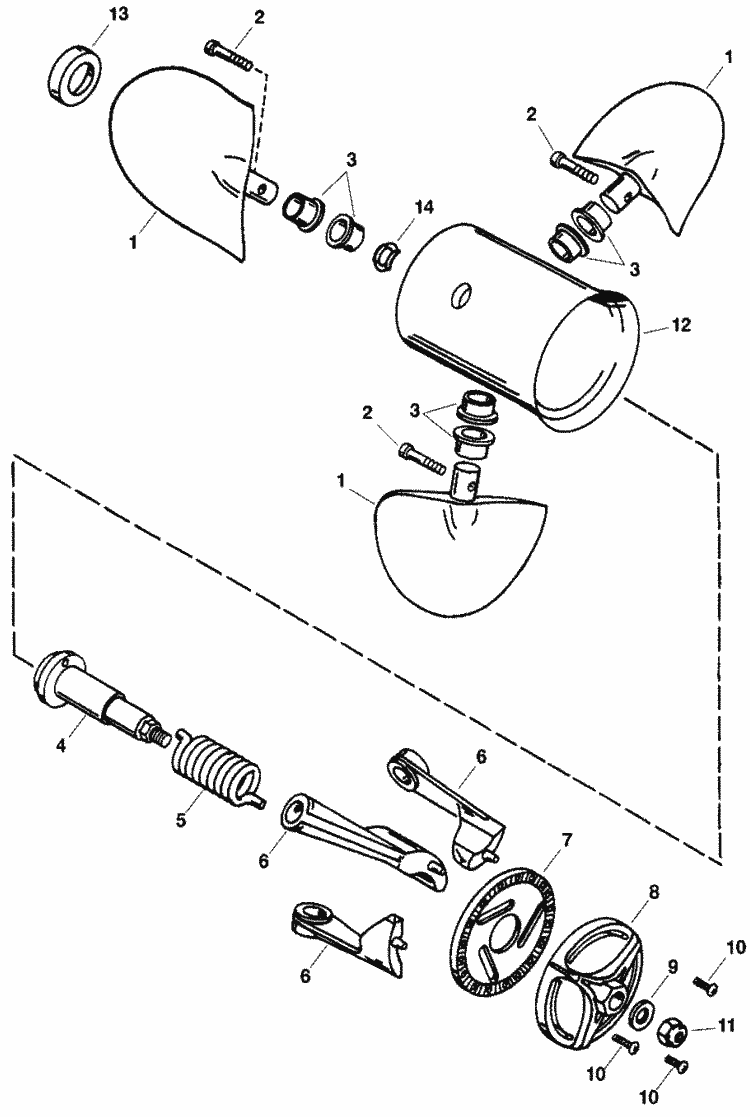 Mercury Marine Propellers Propeller Power 2 Parts