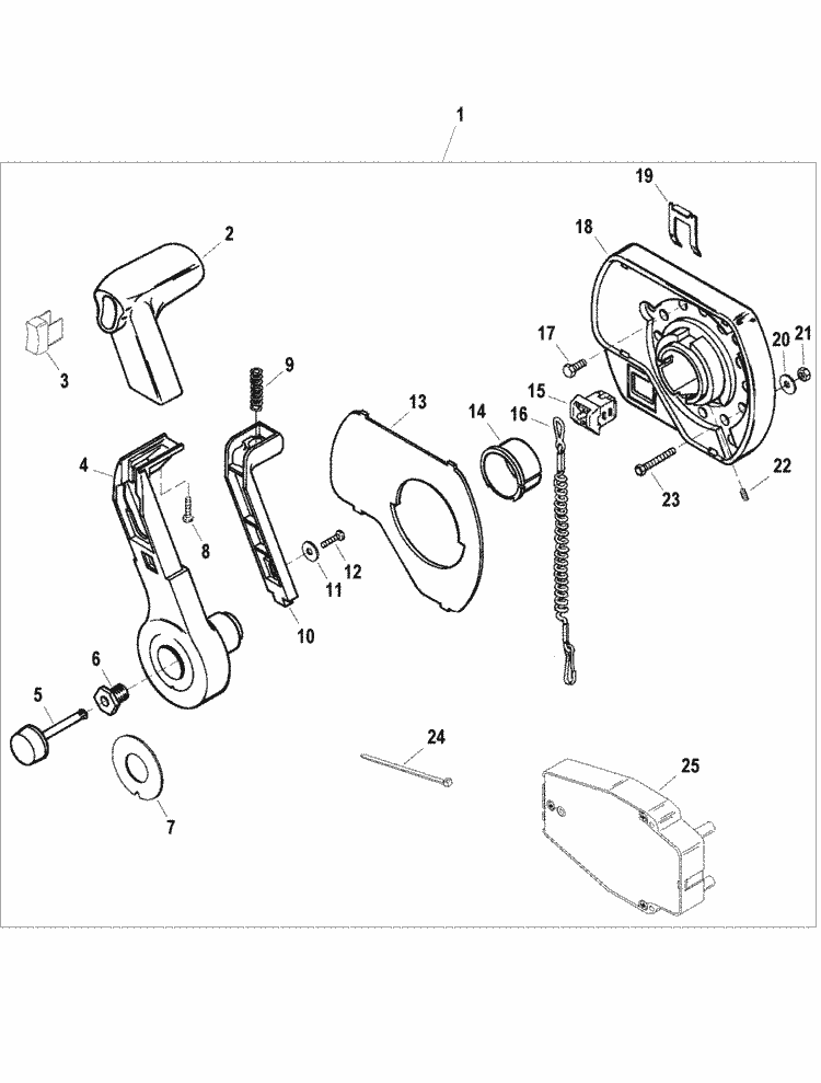 Mercury Marine Water Mouse Boat Remote Control Assembly (3000 Classic