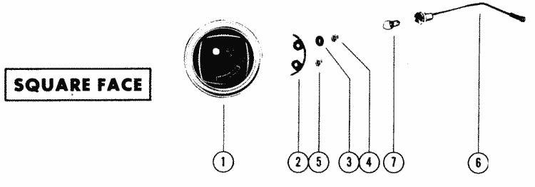 Mercury Marine Instruments - Gauges & Components Power Trim Gauge