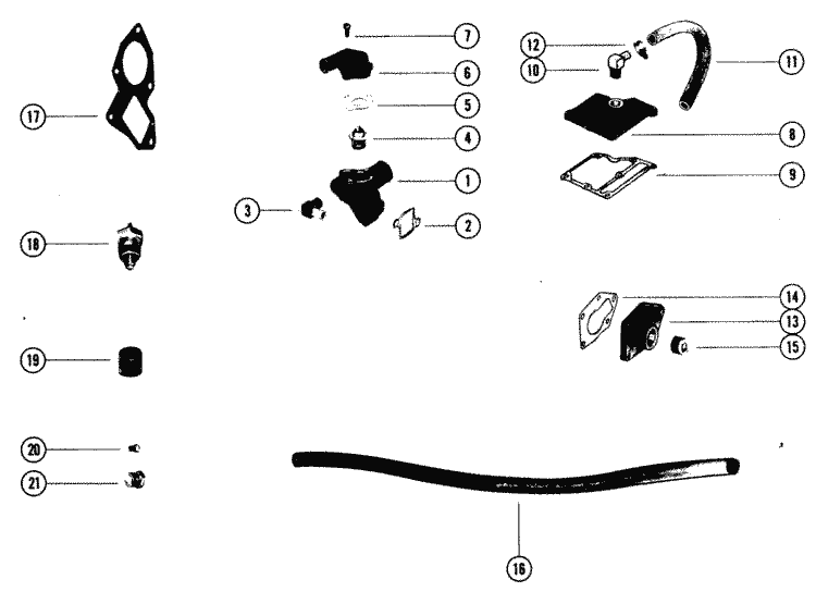 Mercury Marine Exhaust / Cooling Systems & Extension Kits Hi-capacity
