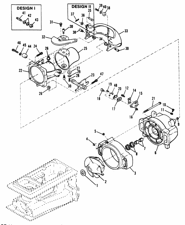 Nozzle / Rudder Components (Threaded Drive) for Sportjet ... mercury sport jet 175 wiring diagram 