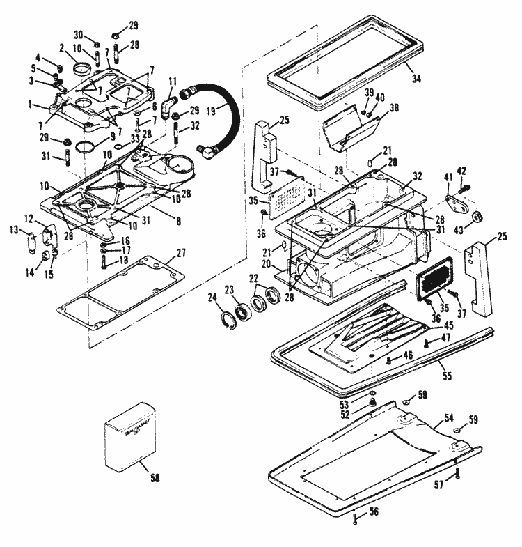 Drive Housing Components (Splined Drive) for Sportjet (Sport Jet 90) Engine