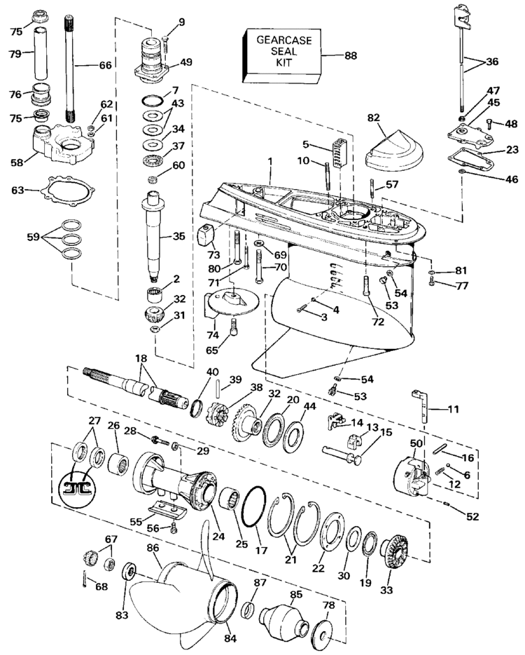 OMC Marine//Sterndrive Motor Shift Rod Gasket 0911878 911878