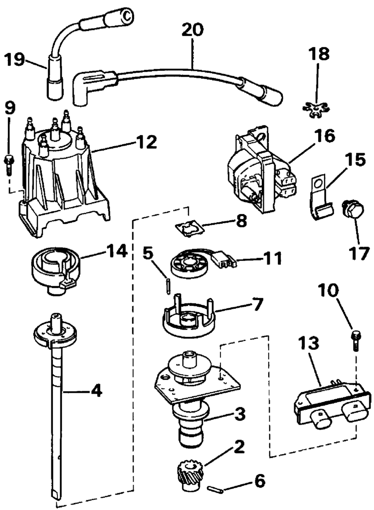 Engine Diagram 1993 Mercruiser 3 0