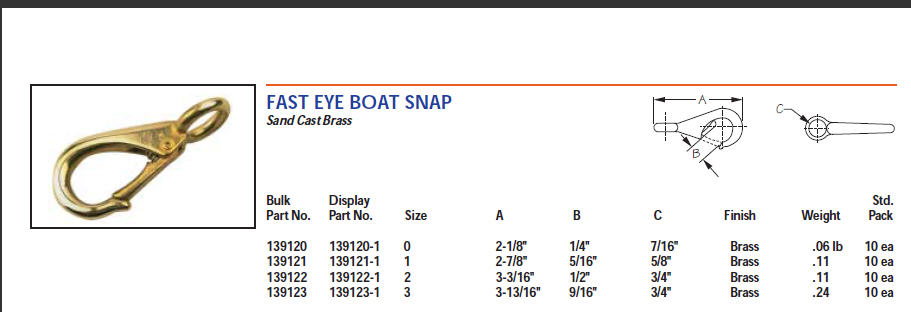 fast eye boat snap fast eye boat snap brass 3 3 16 quot 139122 1 seadog line fast eye boat snap fast eye boat snap brass 3 3 16 quot 139122 1 seadog line