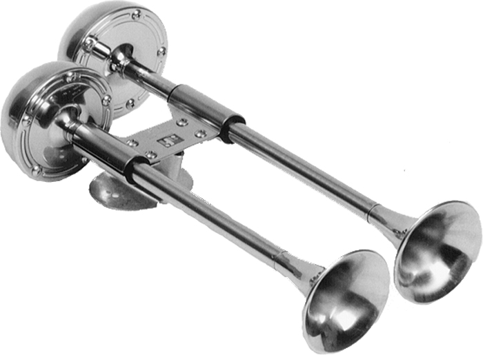 Horn, Dual Trumpet 10011 - Horns Bells and Whistles - MarineEngine.com