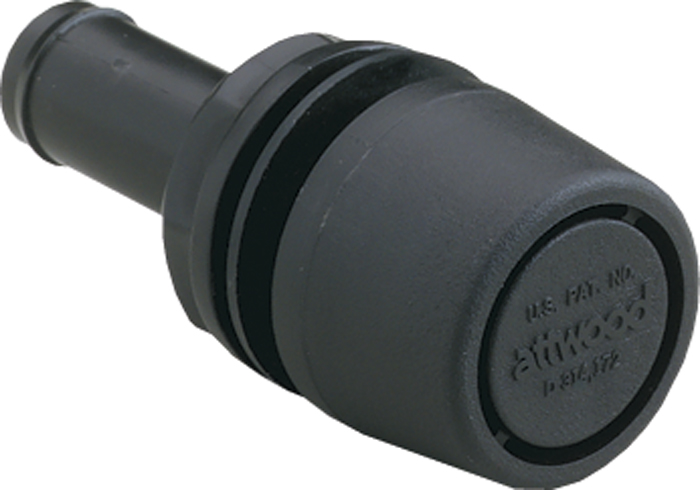 Gas Vent, Straight, Black 1607-3 - Attwood Corporation Fuel Fittings Fills and Vents - MarineEngine.com