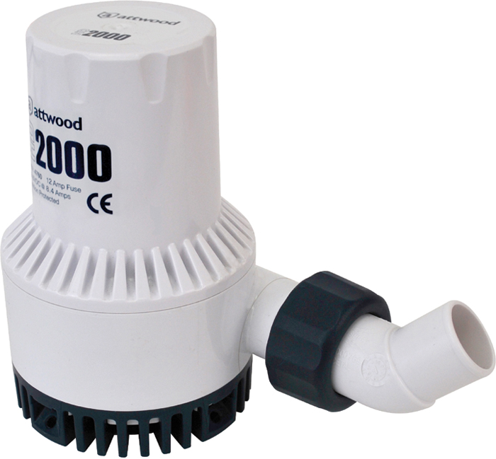 HD Bilge Pump, 2000 GPH 4760-4 - Attwood Corporation Bilge Pumps - MarineEngine.com