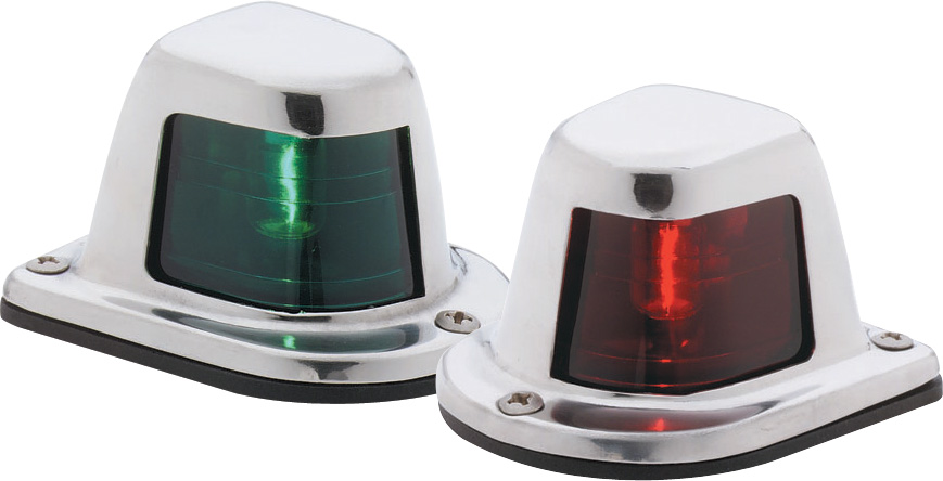 Sidelight, SS, Red 66319R7 - Attwood Corporation Navigation Lights - MarineEngine.com