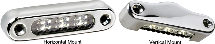 LED Light, Horiz. & Vert. Mount, SS 6343SS7 - Attwood Corporation Cabin Lights - MarineEngine.com