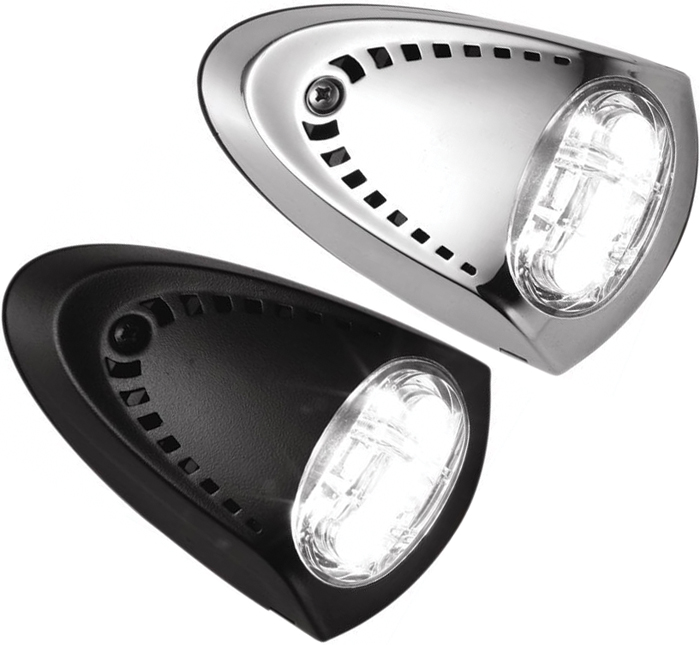 LED Docking Lights, Pair, Stainless Steel 6522SS1 - Attwood Corporation Navigation Lights - MarineEngine.com