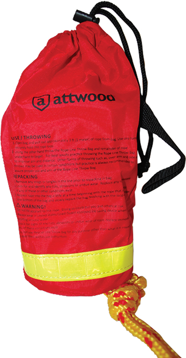 Rescue Line Throw Bag, 50' 11808-2 - Attwood Corporation Buoys - MarineEngine.com