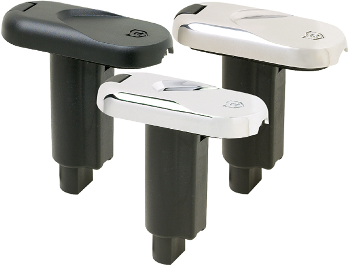 Light Base, 3-Pin, Chrome Cover 91046-6 - Attwood Corporation Navigation Lights - MarineEngine.com