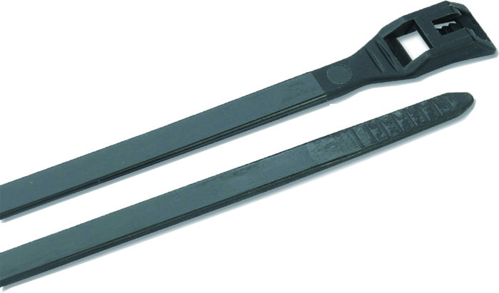 8" UV Black Lo Pro Hose Cable Ties 20 Pk 199324 - Ancor Marine Grade Products Wire Covers Ties Clips and Tape - MarineEngine.com