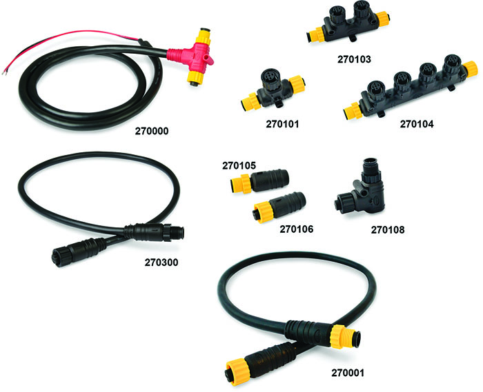NMEA 2000 Four Way Tee Connector 270104 - Ancor Marine Grade Products Mounts and Accessories - MarineEngine.com