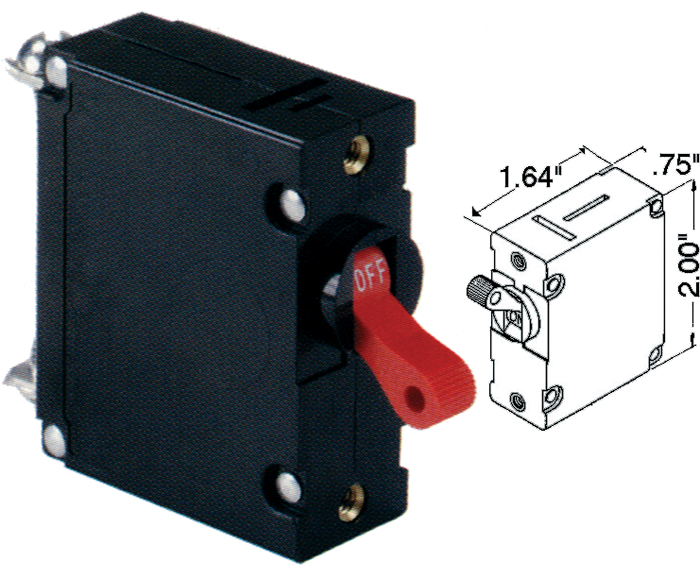 Circuit Breaker, 10Amp, White Toggle 551710 - Ancor Marine Grade Products Fuses and Fuse Holders - MarineEngine.com