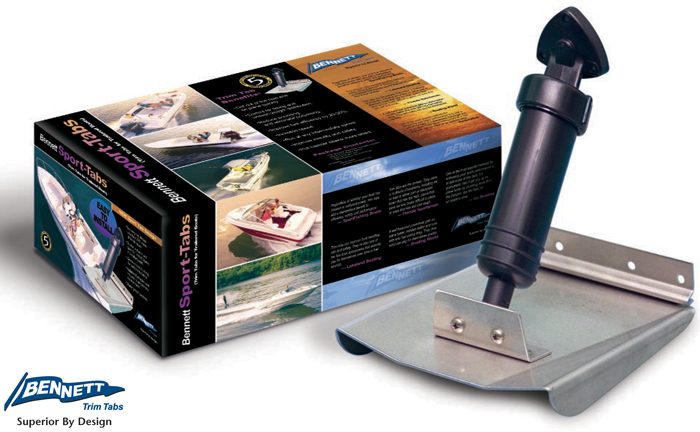 Trim Tabs, 24" x 9" w/Rocker Switch 249E - Bennett Marine Trim Tabs and Stablizers - MarineEngine.com