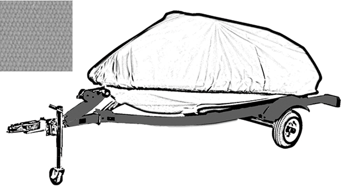 PWC, 132"L x 48"W x 44"H, Haze Gray 4003P-10 - Carver Industries Universal Boat Covers - MarineEngine.com