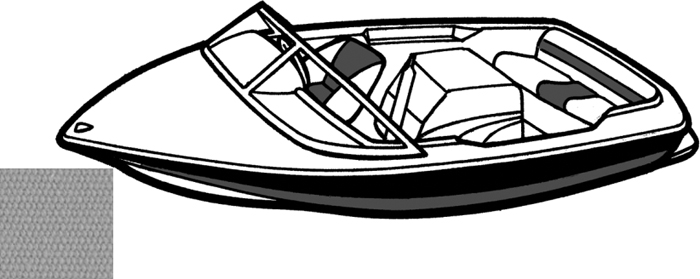 Tournament Ski, I/O, 19'6" x 86", Haze Gray 74100P-10 - Carver Industries Universal Boat Covers - MarineEngine.com