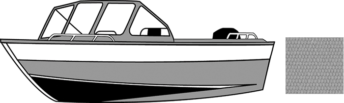 Aluminum, I/O, 20'6" x 96", Haze Gray 79120P-10 - Carver Industries Universal Boat Covers - MarineEngine.com