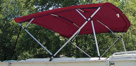 8' Replace Canvas, Black w/Light Cut Out 8PONRCLA-02 - Carver Industries Bimini Tops - MarineEngine.com
