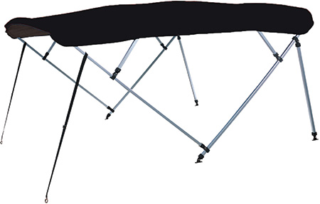 BLACK SUNBRELLA, 96" - 102" A(8SQ)4893UB-02 - Carver Industries Bimini Tops - MarineEngine.com