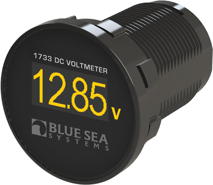 Mini DC Voltmeter, 8-36V DC 1733 - Blue Sea System Battery Accessories - MarineEngine.com