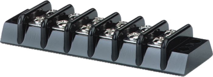 Terminal Block, 6 Circuit, 30Amp 2506 - Blue Sea System Fuses and Fuse Holders - MarineEngine.com