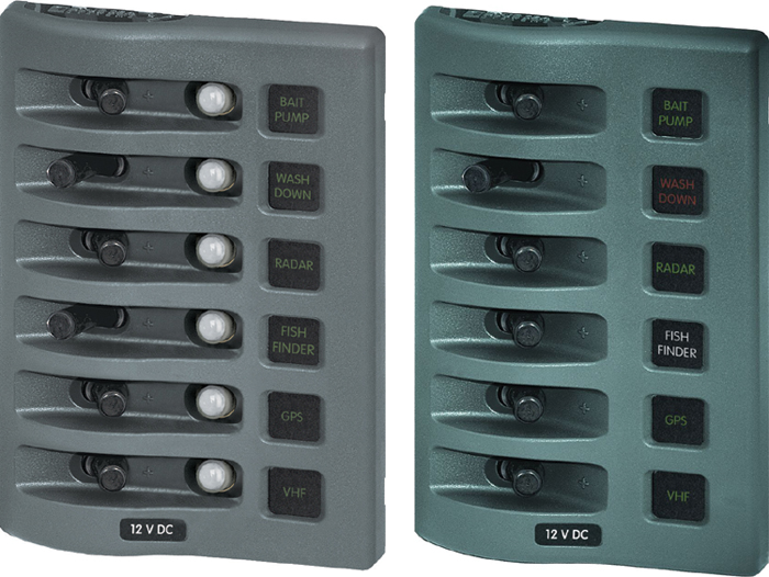 Fuse Panel, 4-Position, 60A 4304 - Blue Sea System Battery Accessories - MarineEngine.com