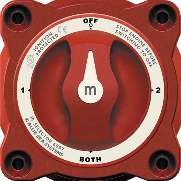 4-Position Battery Switch 6007 - Blue Sea System Switches - MarineEngine.com