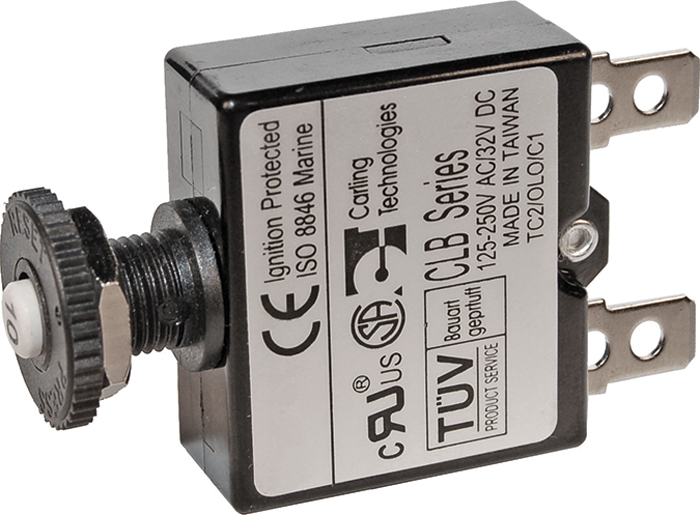 Circuit Breaker, Push Button, 25A 7058 - Blue Sea System Fuses and Fuse Holders - MarineEngine.com