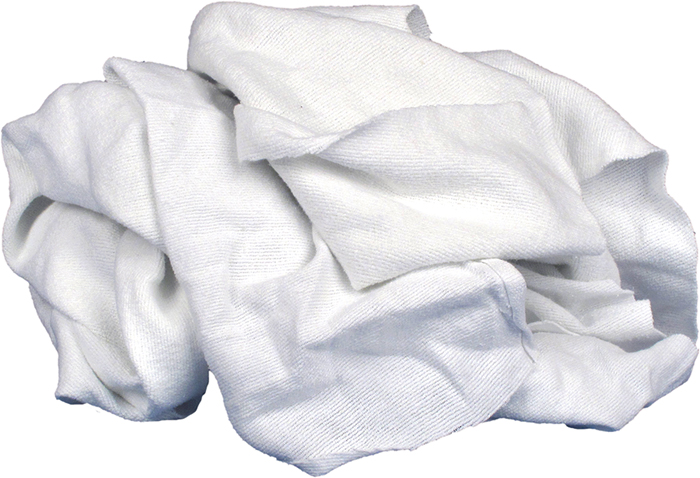 Recycled White Flannel Rags, 4 lb. Box 10208 - Buffalo Industries Lubricants and Additives - MarineEngine.com