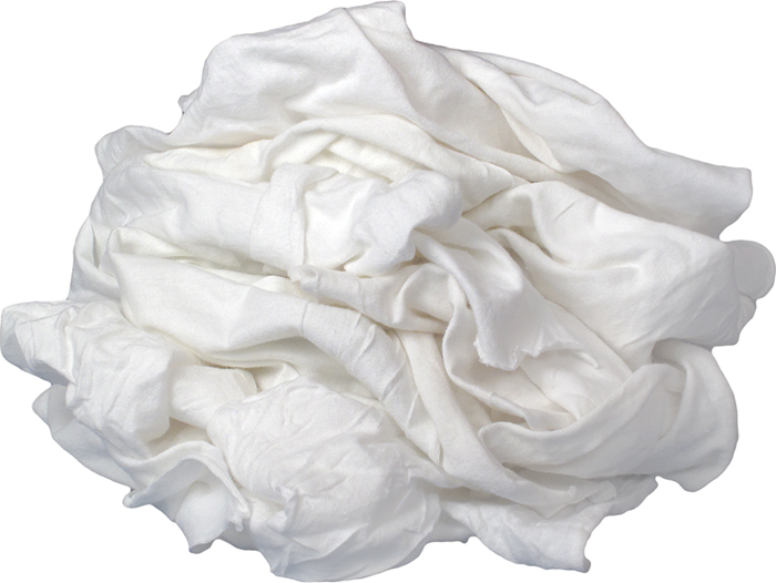 White Cloth Rag, Heavy-Weight, 4 lb. Box 12020 - Buffalo Industries Lubricants and Additives - MarineEngine.com