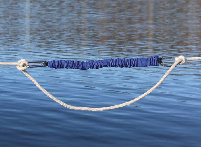 Shockles LineSnubber, Blue, 20" 2400 - Davis Instruments Corp Dock Line - MarineEngine.com