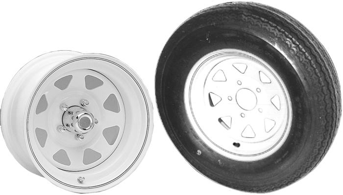 Spoke Rim w/530X12 C, 5H - Americana Tire & Wheel Tires Wheels and Carriers - MarineEngine.com