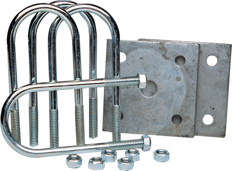 Tie Plate Kit, Fits 2-3/8" Round Axle 81180 - Eagle Electronics Rollers Brackets Springs and Fenders - MarineEngine.com